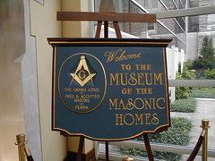 The Sign in front of The Museum of the Masonic Homes