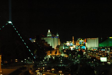 The view from our room at Mandalay Bay