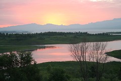 Sunrise on Miyun Reservoir
