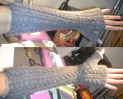 Cabled Armwarmers