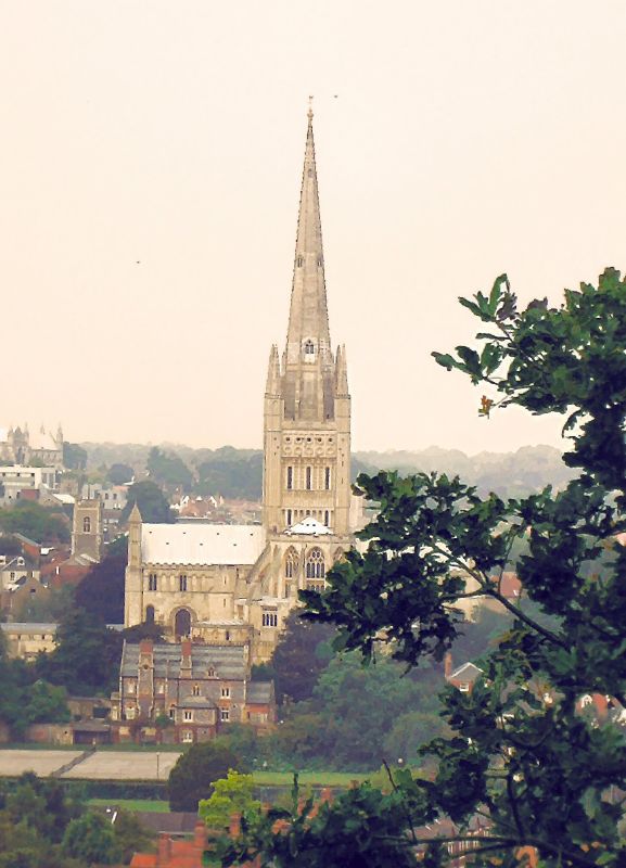 Norwich Cathedral from the East (Kett'sCastle)