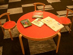 Books left on the table - Children Section