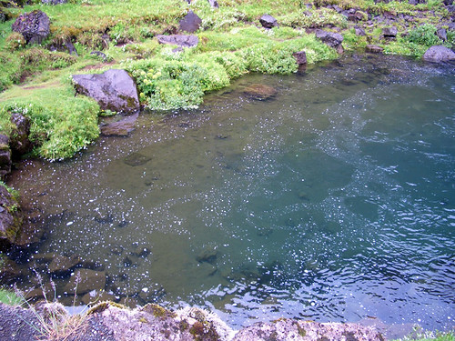 The pool of water where they used to drown witches.