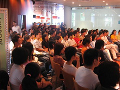 crowd at Esplanade library at our talk session