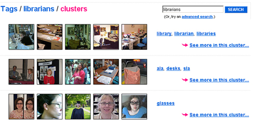 Flickr incorpora el clustering