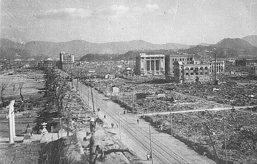Hiroshima after the blast 60 years ago.