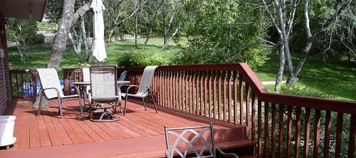 deck and yard