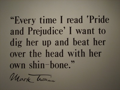 Twain's hatred of Jane Austen