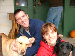Kelby and Holly with Dude Dogs Christmas 2004