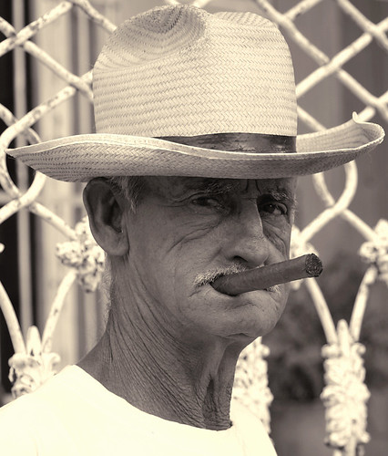old man cigar